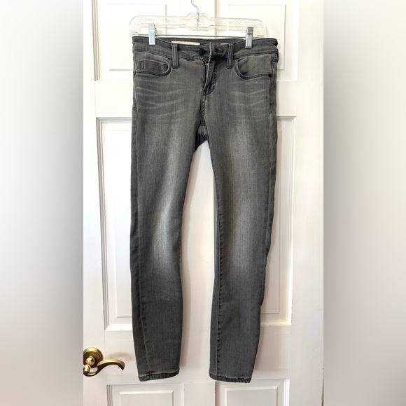 Anthropologie Pilcro Mid-Rise Skinny Ankle Jeans – Coal Grey | Size 26 - Picture 6 of 14
